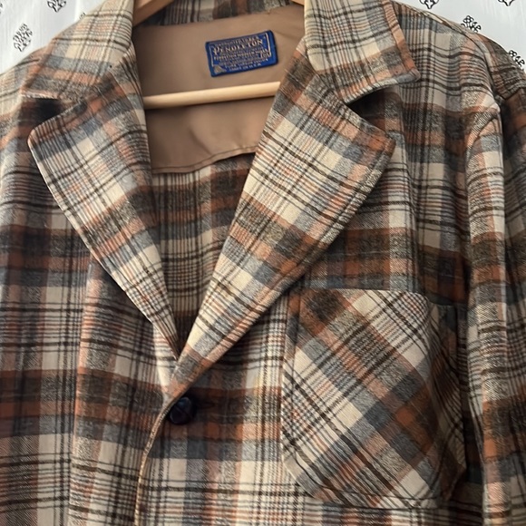 VTG Pendleton Plaid Wool Blazer/Sportcoat Size Medium - Picture 5 of 13
